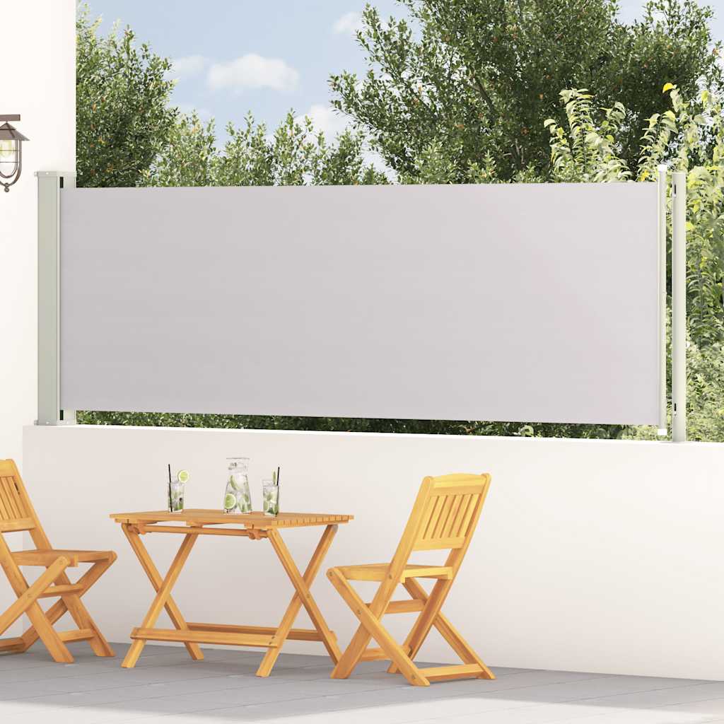Blue Retractable Garden Side Awning 100x300 cm