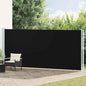 Toldo lateral retráctil de jardín azul 100x300 cm