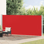 Toldo lateral retráctil de jardín azul 100x300 cm