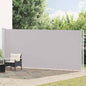 Toldo lateral retráctil de jardín azul 100x300 cm