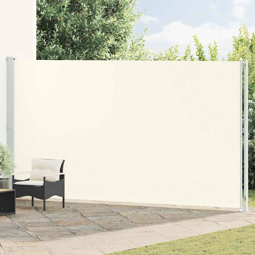 Blue Retractable Garden Side Awning 100x300 cm