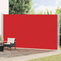 Toldo lateral retráctil de jardín azul 100x300 cm