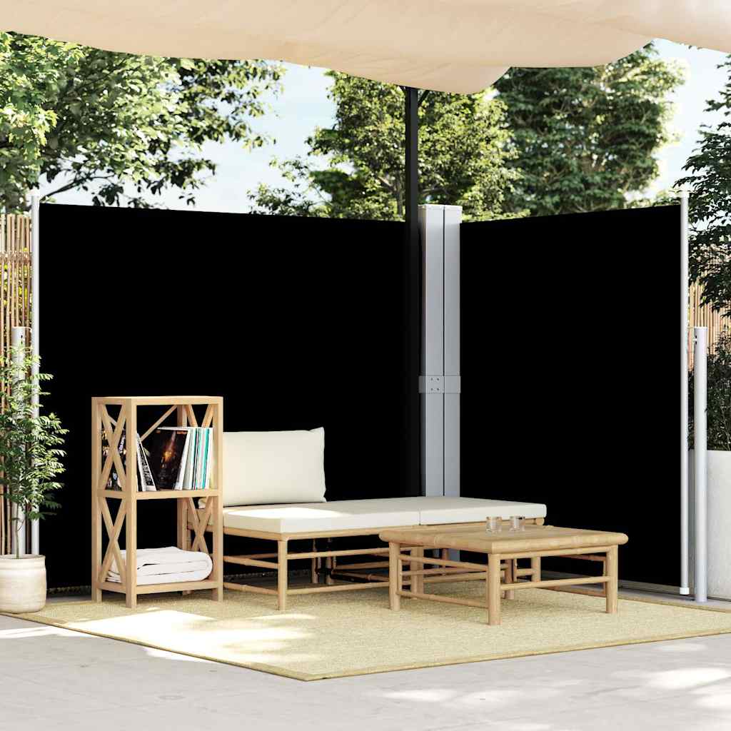 Retractable anthracite side awning 117x1200 cm