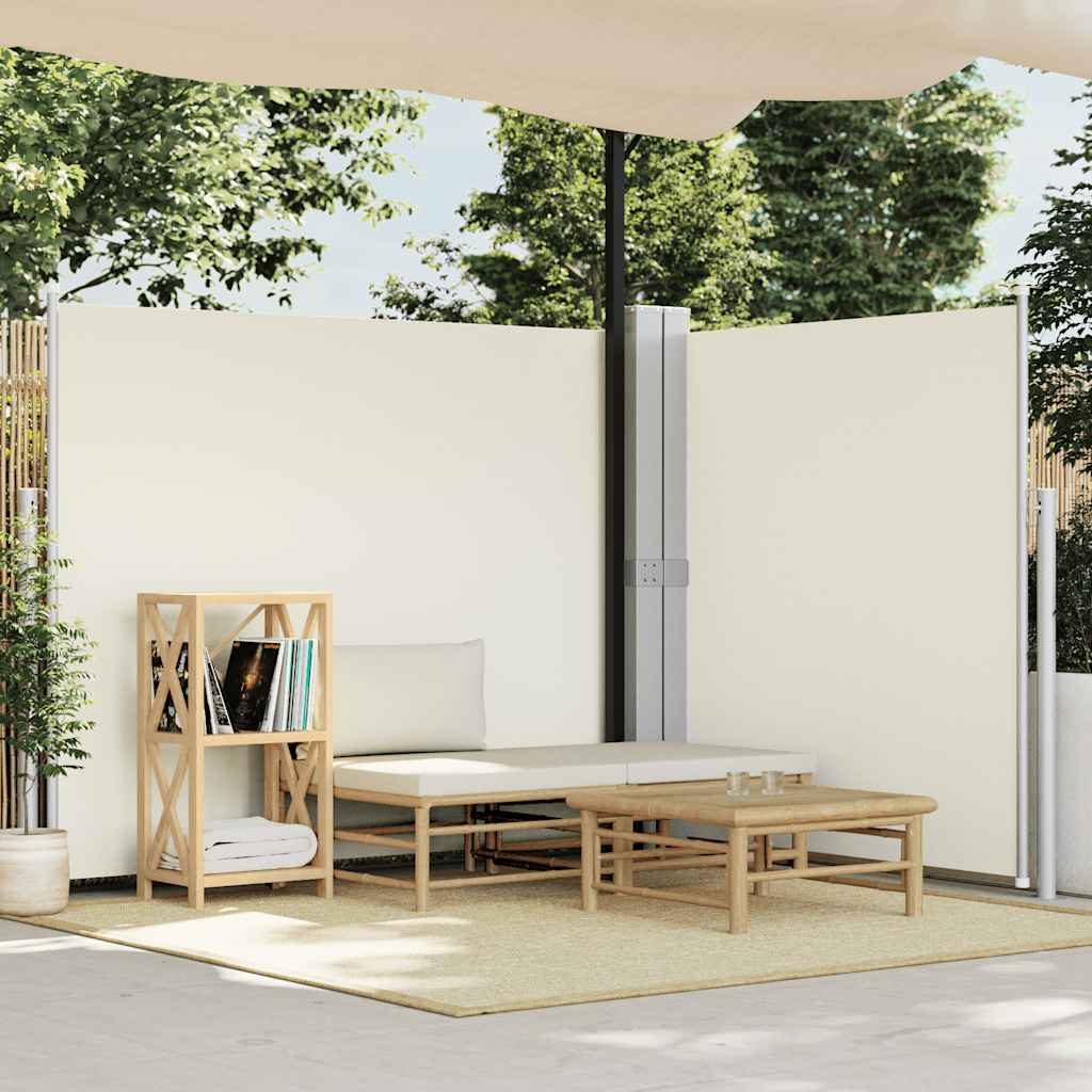 Retractable anthracite side awning 117x1200 cm