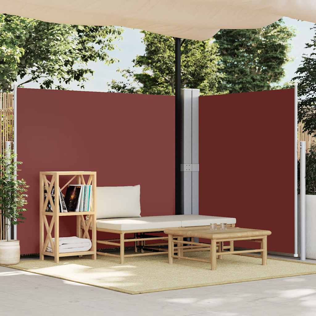 Retractable anthracite side awning 117x1200 cm