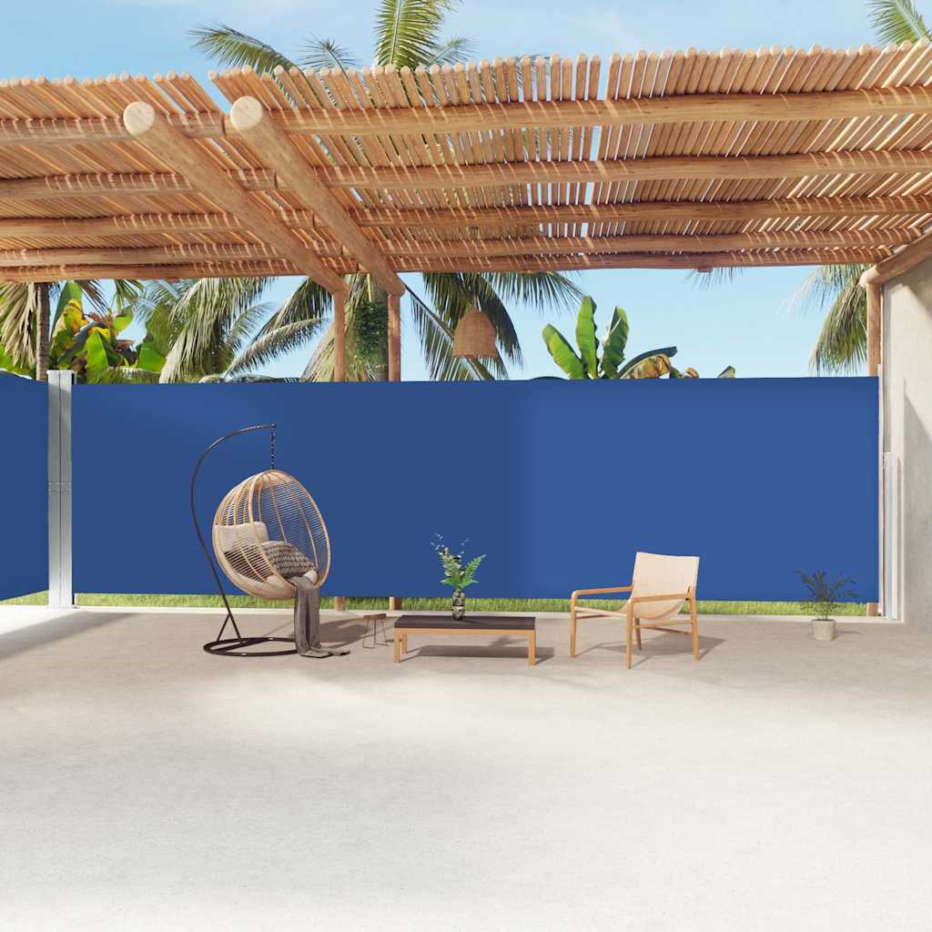 Retractable anthracite side awning 117x1200 cm