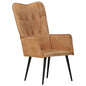 Sillón orejero cuero auténtico negro y gris