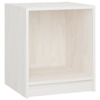 Mesita de noche 2 uds madera de pino blanco 35,5x33,5x41,5 cm