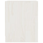 Mesita de noche 2 uds madera de pino blanco 35,5x33,5x41,5 cm