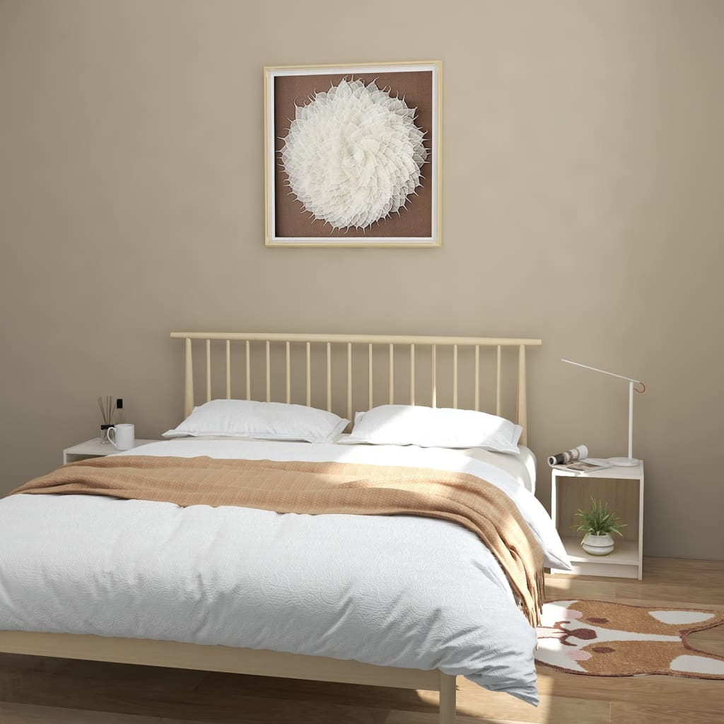 Mesas de Cabeceira 2 pcs madeira de pinho branco 35,5x33,5x41,5 cm