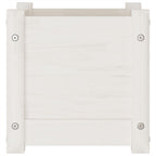 Jardinera de madera maciza de pino blanco 31x31x31 cm