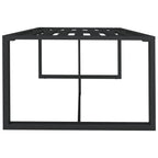 Mesa de comedor de jardín aluminio gris antracita 120x60x66cm