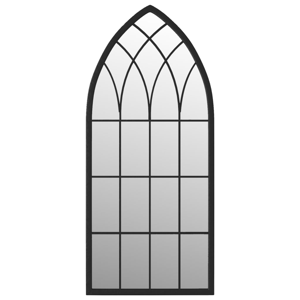 Espejo hierro negro para uso interior 100x45 cm
