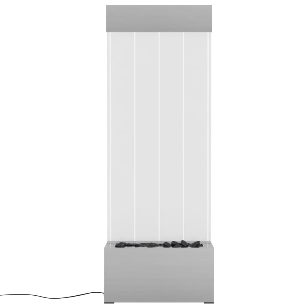 Columna burbujas LEDs RGB acero inoxidable acrílico 110 cm