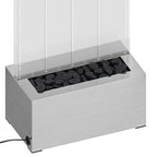 Columna burbujas LEDs RGB acero inoxidable acrílico 110 cm