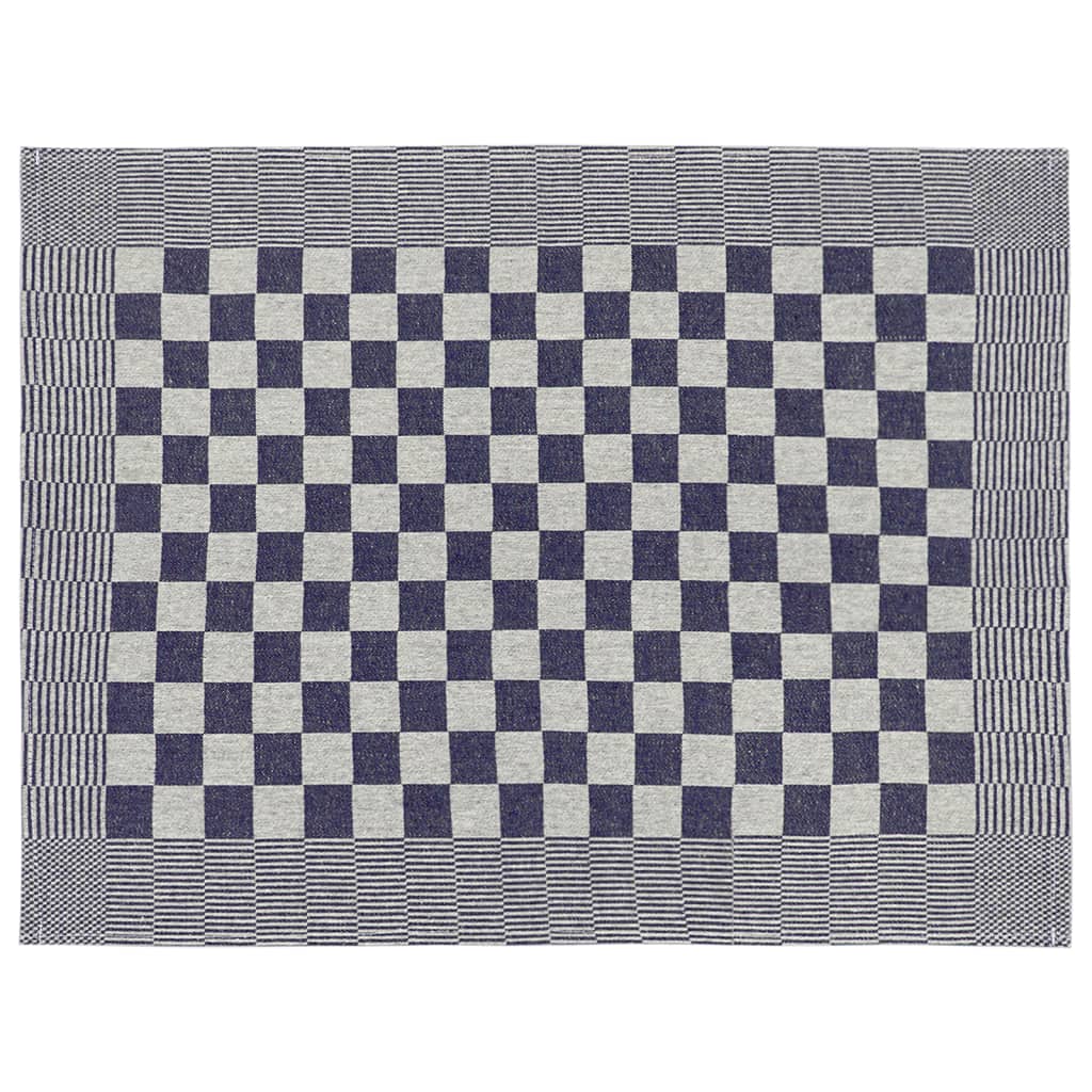 Juego de paños 10 unidades algodón azul y blanco
