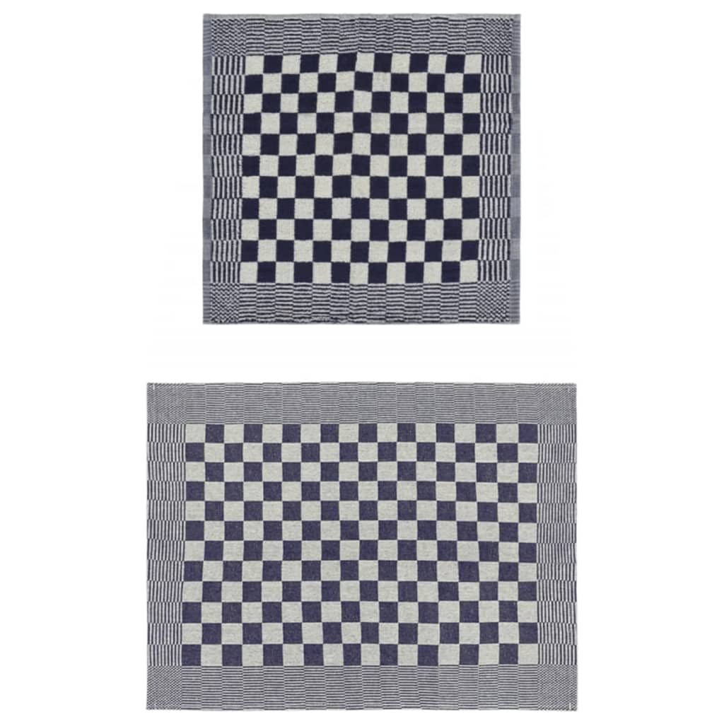 Juego de paños 20 unidades algodón azul y blanco
