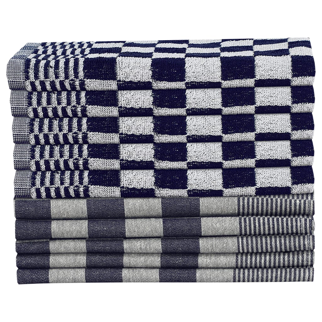 Juego de paños 20 unidades algodón azul y blanco