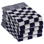 Juego de paños 20 unidades algodón azul y blanco