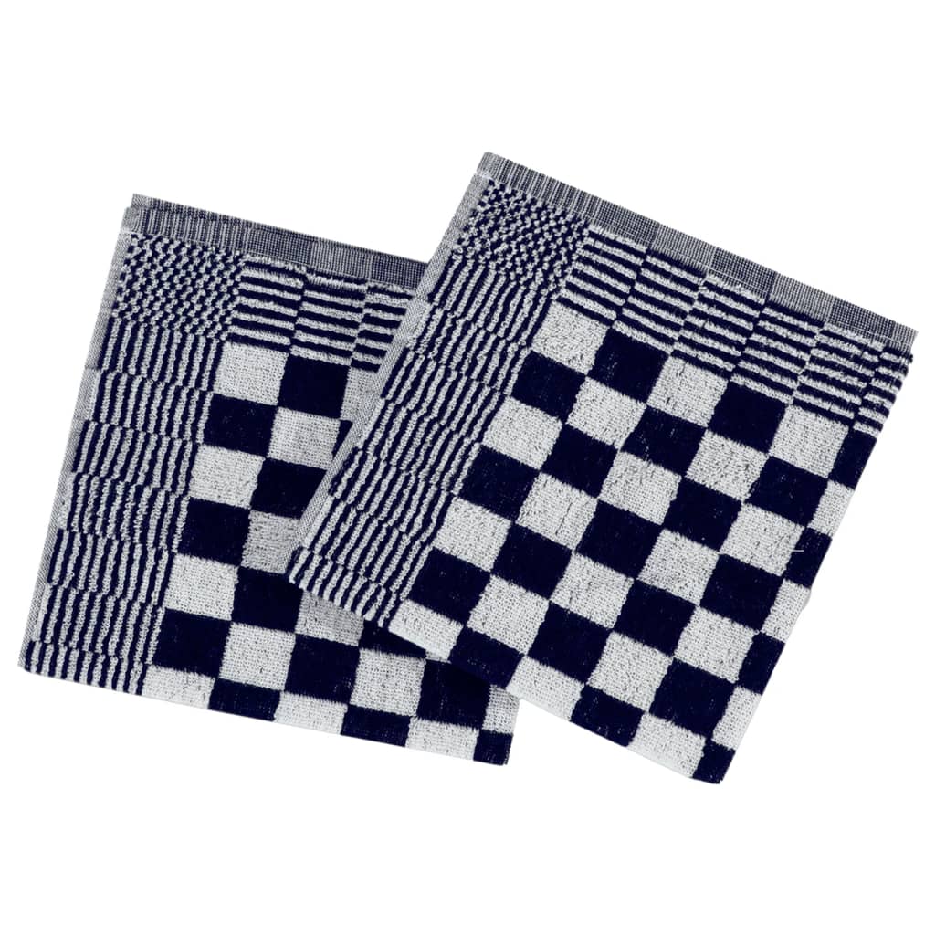 Juego de paños 20 unidades algodón azul y blanco