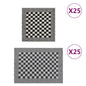 Set of 50 black and white cotton cloths