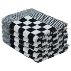 Juego de paños 50 unidades algodón negro y blanco