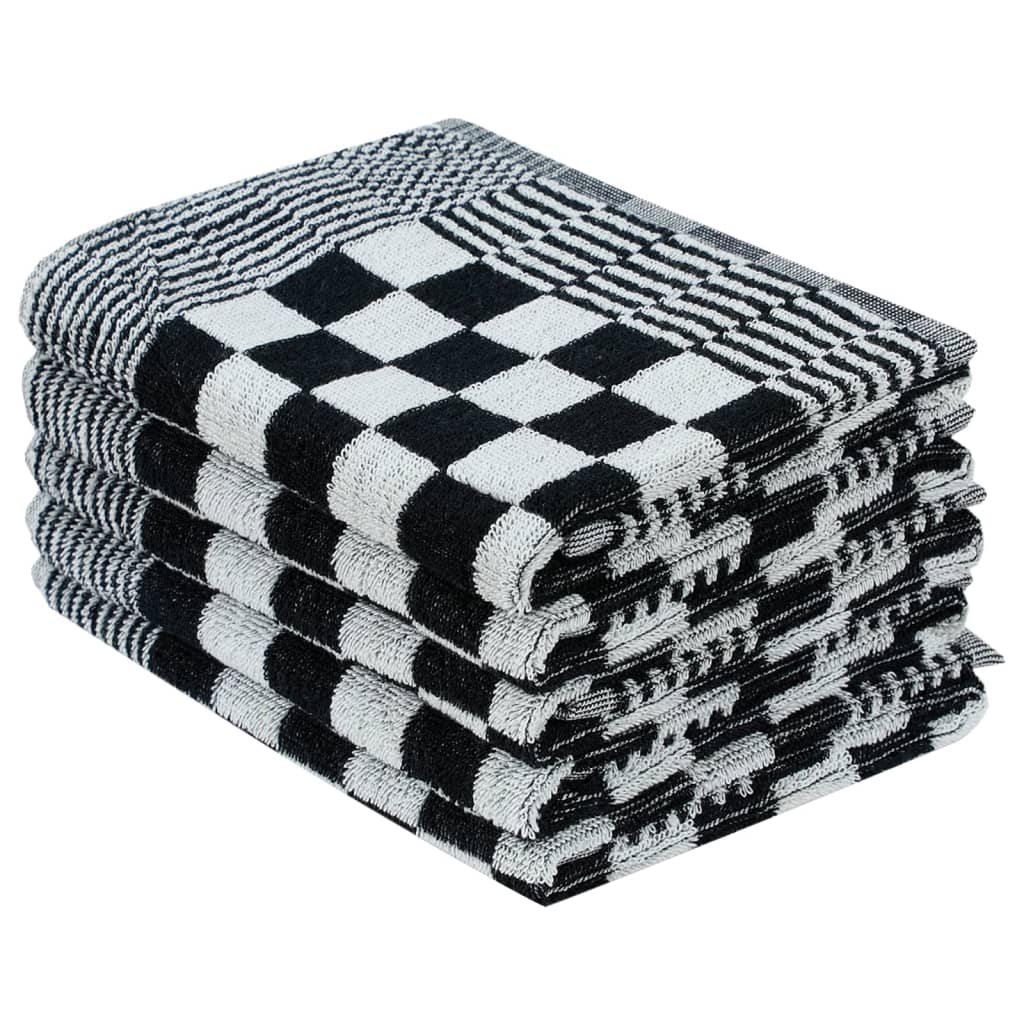 Juego de paños 50 unidades algodón negro y blanco