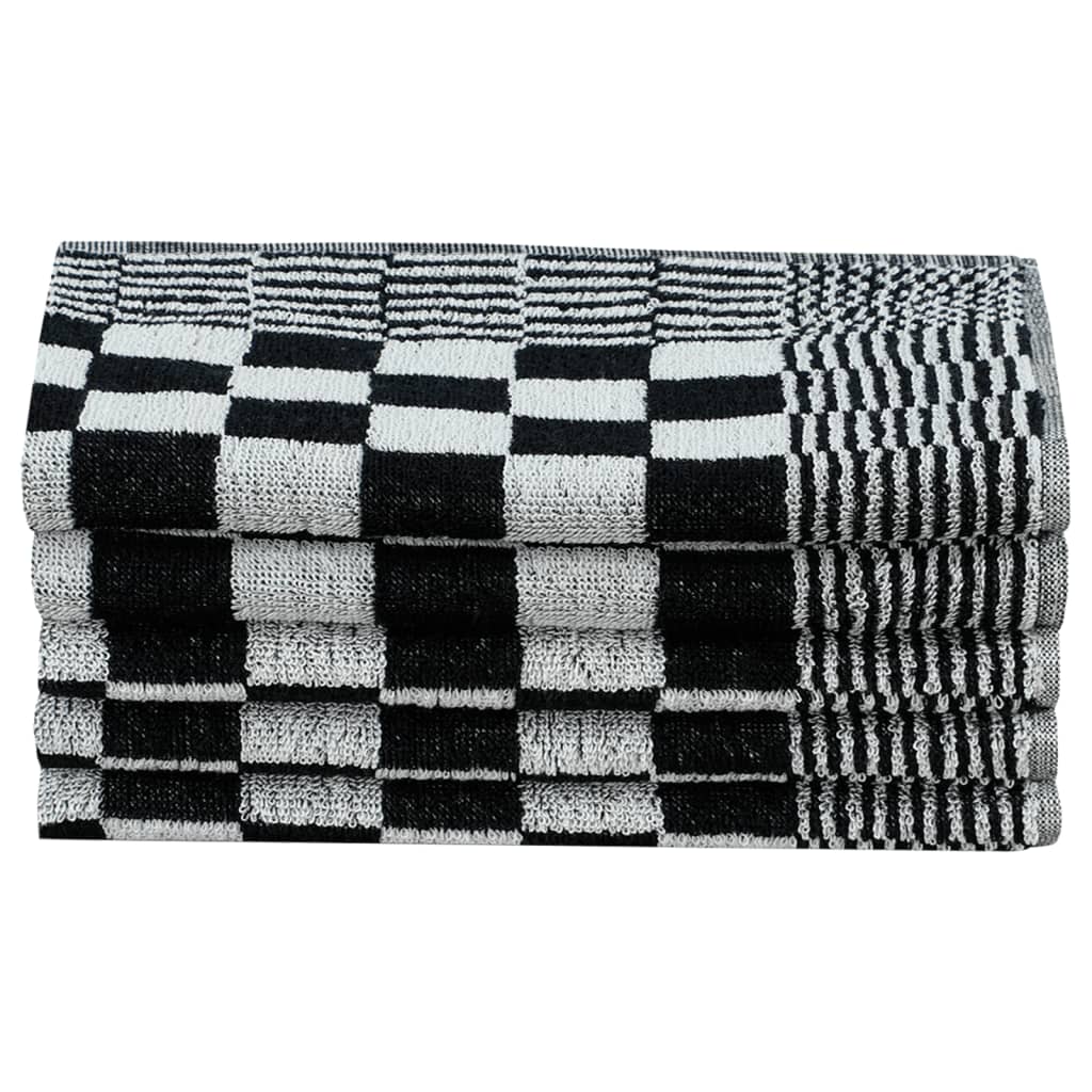 Juego de paños 50 unidades algodón negro y blanco