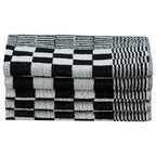 Juego de paños 50 unidades algodón negro y blanco