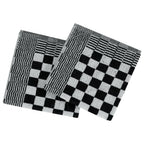 Juego de paños 50 unidades algodón negro y blanco