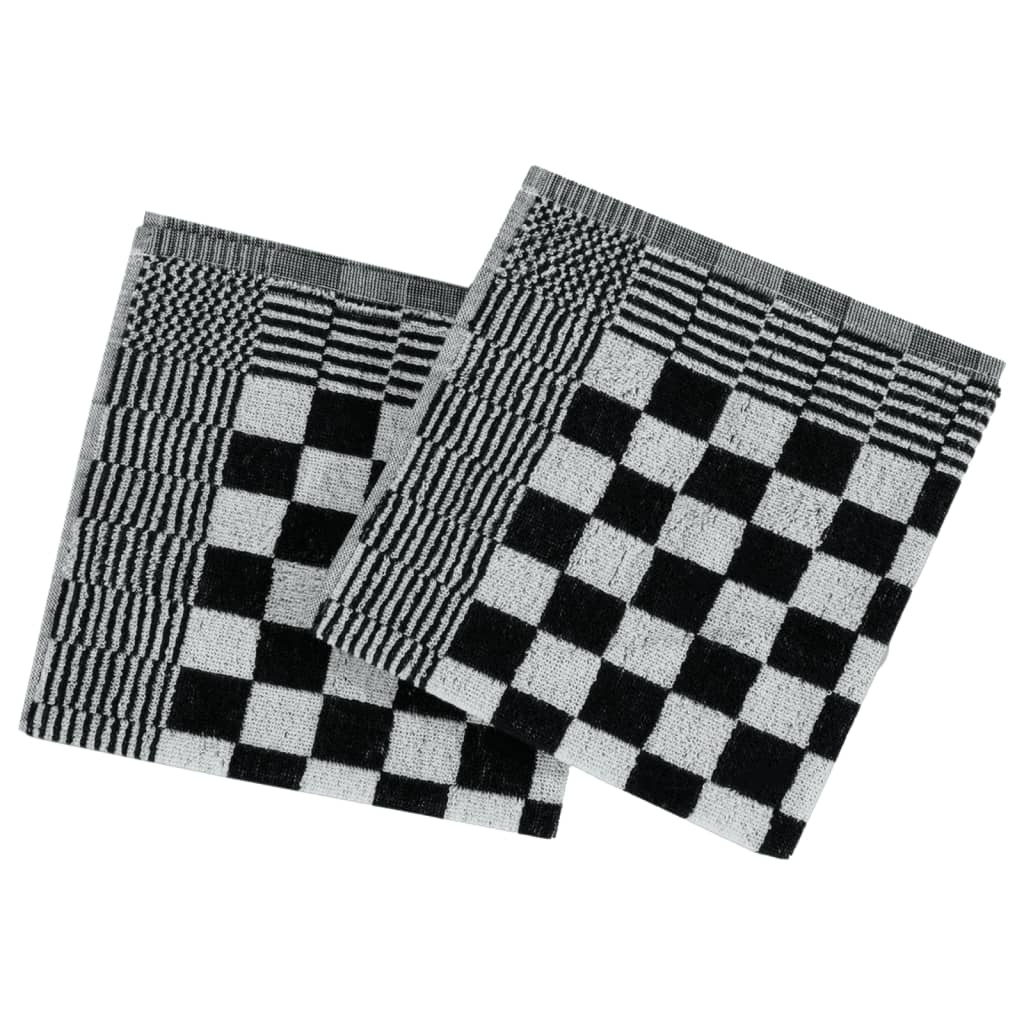 Juego de paños 50 unidades algodón negro y blanco
