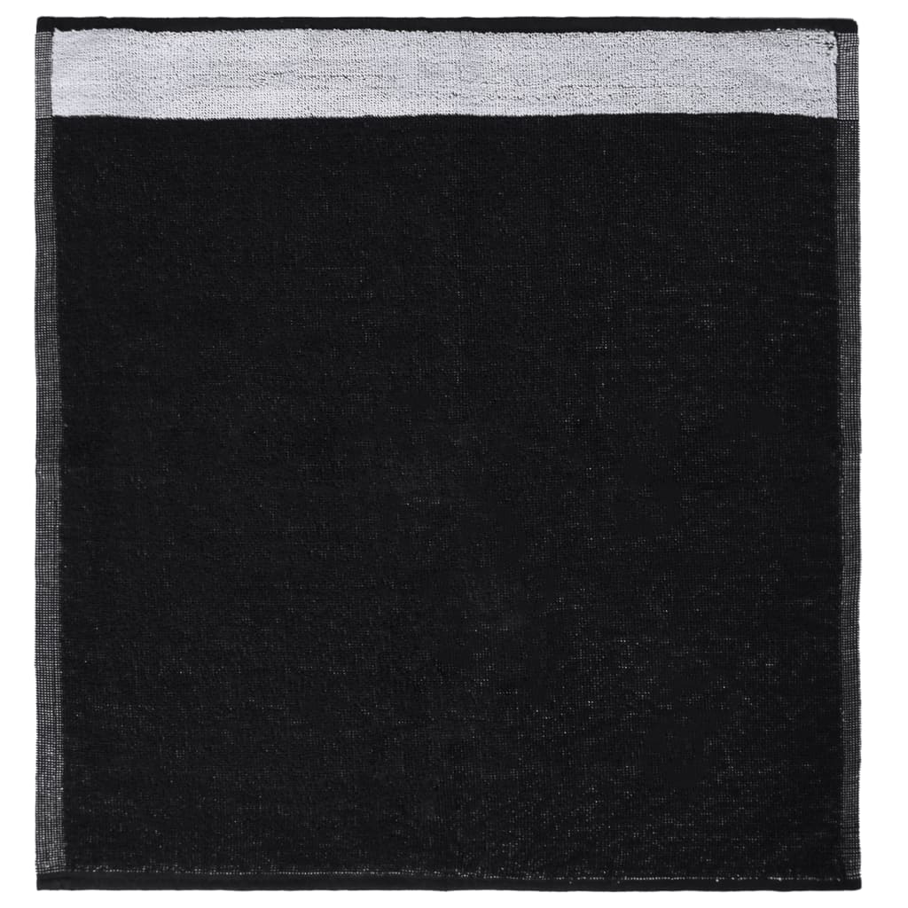 Juego de paños 12 unidades algodón negro y gris
