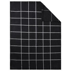 Juego de paños 12 unidades algodón negro y gris
