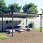 Cenador de jardín con techo retráctil color crema 3x3 m