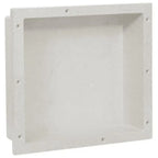 Hornacina de ducha 2 compartimentos blanco brillo 41x51x10 cm