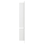 Hornacina de ducha 2 compartimentos blanco brillo 41x51x10 cm