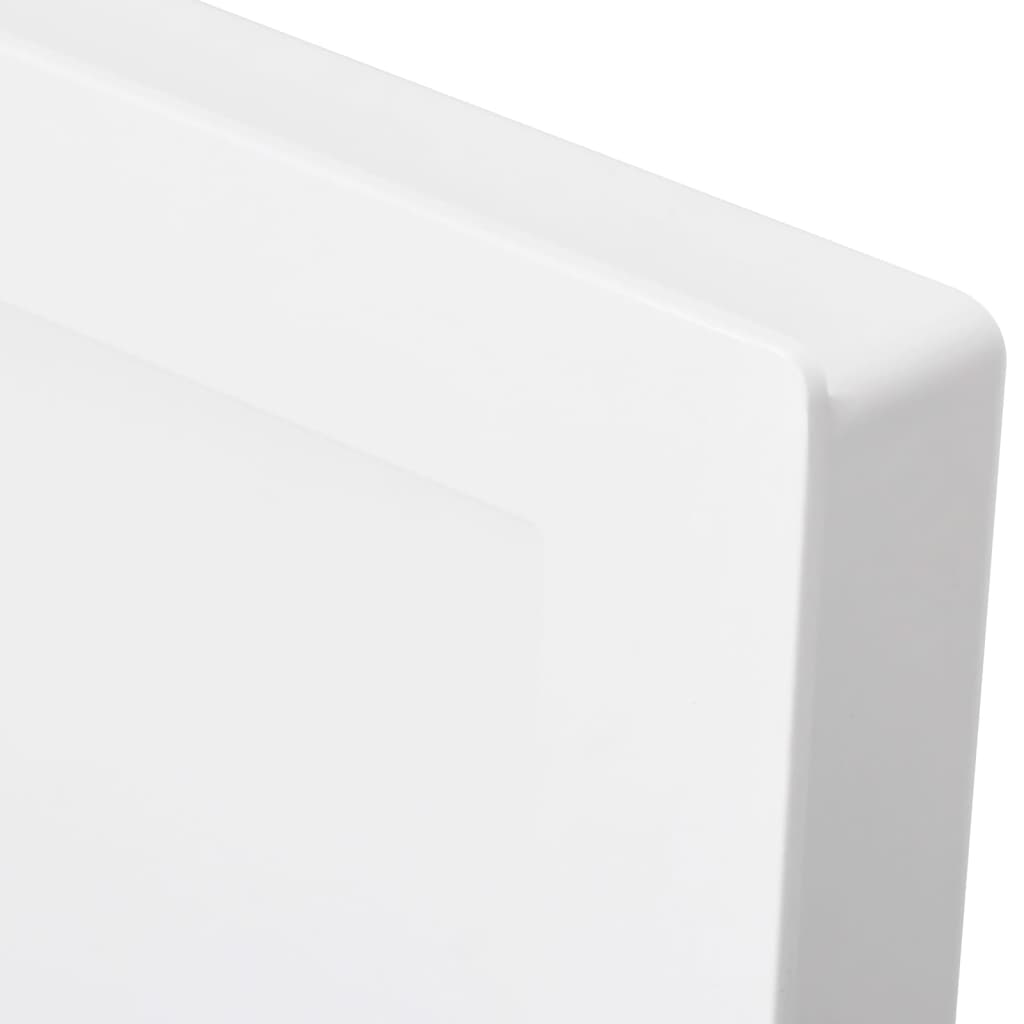 Hornacina de ducha 2 compartimentos blanco brillo 41x51x10 cm