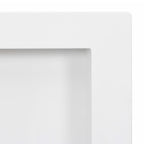 Hornacina de ducha 2 compartimentos blanco brillo 41x51x10 cm