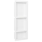 Hornacina de ducha 2 compartimentos blanco brillo 41x51x10 cm