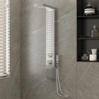 Panel de ducha 25x43x110 cm plateada