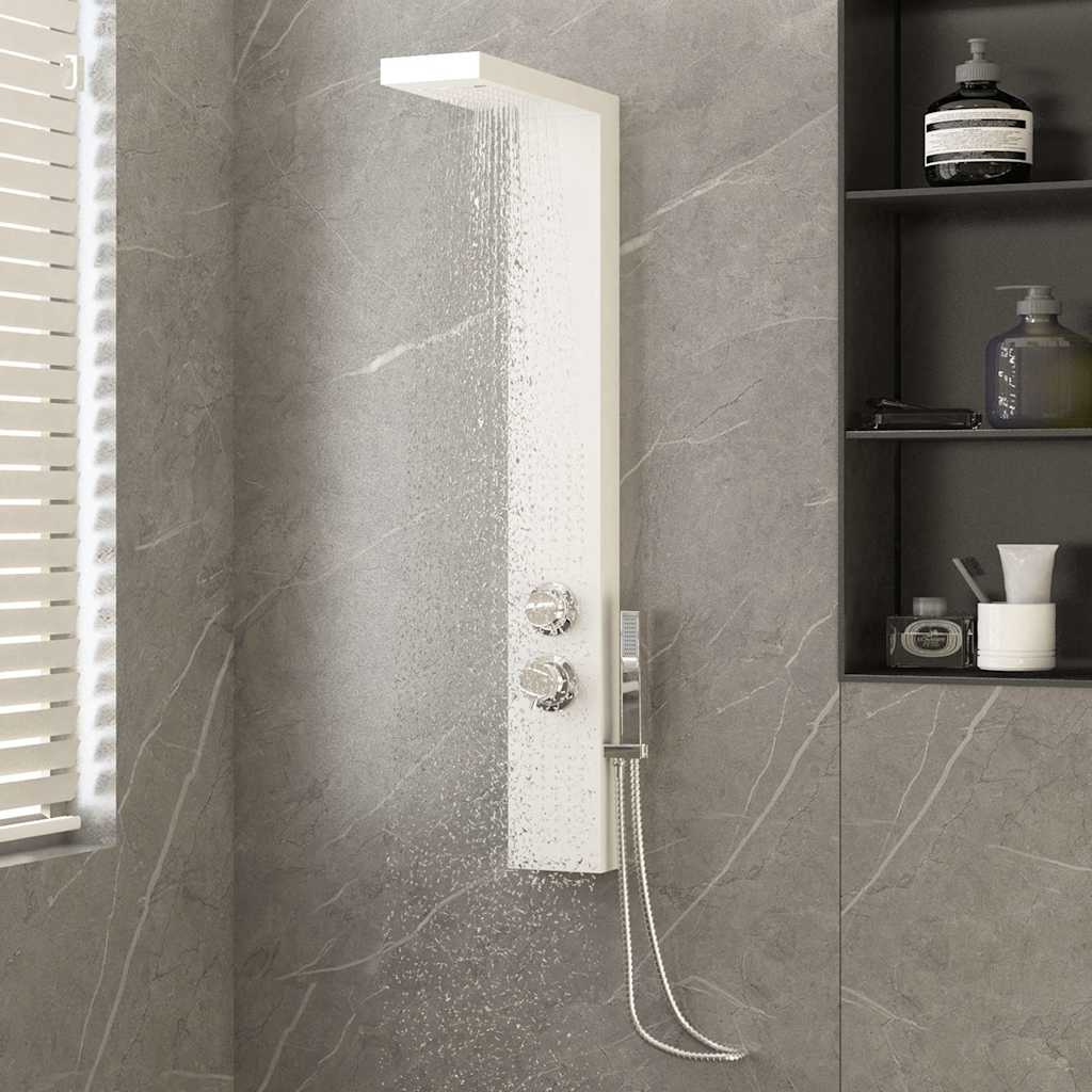 Panel de ducha 25x43x110 cm plateada