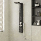 Panel de ducha 25x43x110 cm plateada