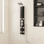 Panel de ducha 25x43x110 cm plateada
