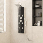 Panel de ducha 25x43x110 cm plateada