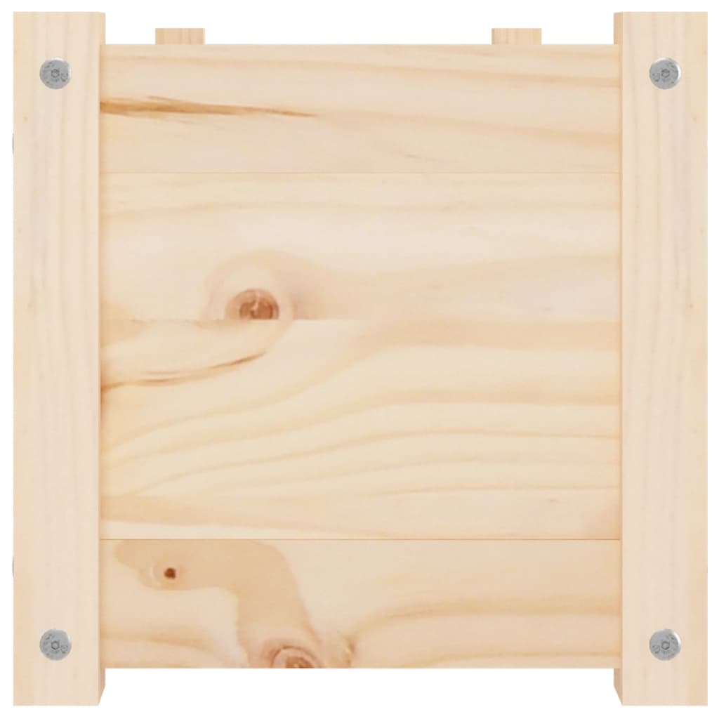 Jardinera de madera maciza de pino 100x31x31 cm