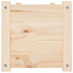 Jardinera de madera maciza de pino 100x31x31 cm