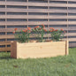 Floreira de madeira de pinho maciça 100x31x31 cm