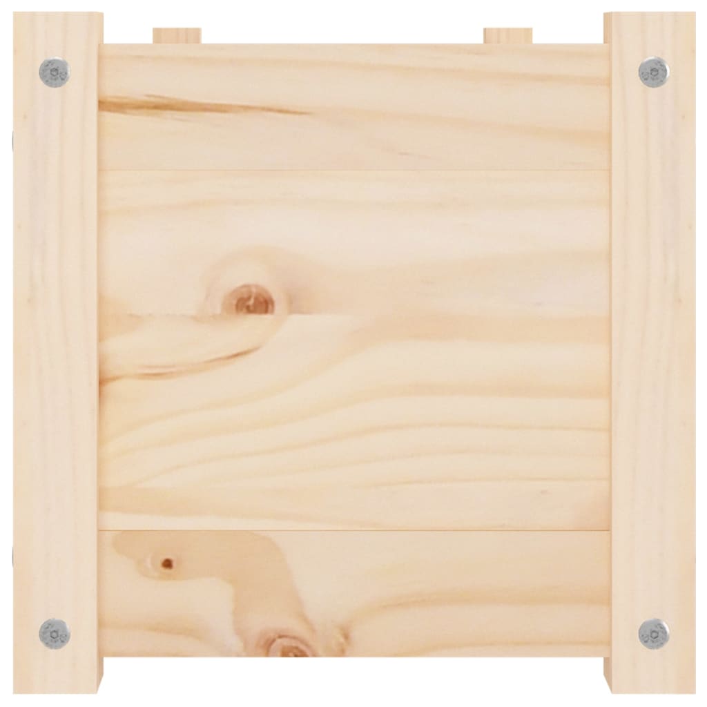 Jardineras 2 uds madera maciza de pino 100x31x31 cm