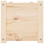 Jardineras 2 uds madera maciza de pino 100x31x31 cm