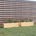 Jardineras 2 uds madera maciza de pino 100x31x31 cm